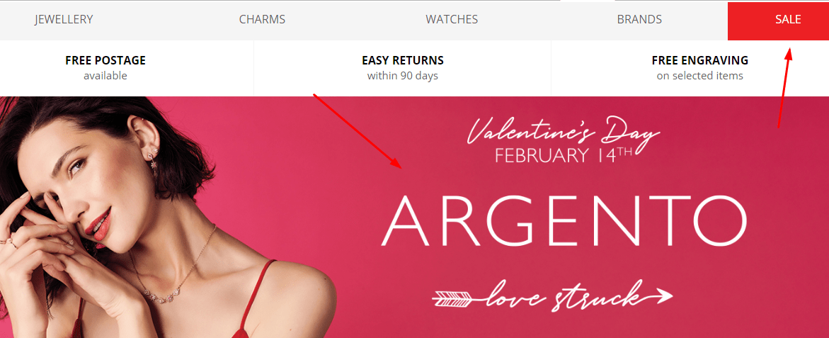 Argento官網優惠碼2024, Argento大促區新年開張, 多款精美首飾/手表任你淘,低至2.1折, £5收戒指